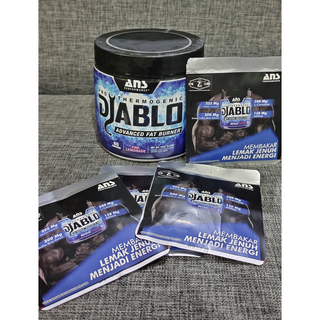 ANS Diablo AM 1 serving Sachet Fat Burner Pre Workout Trial Pack