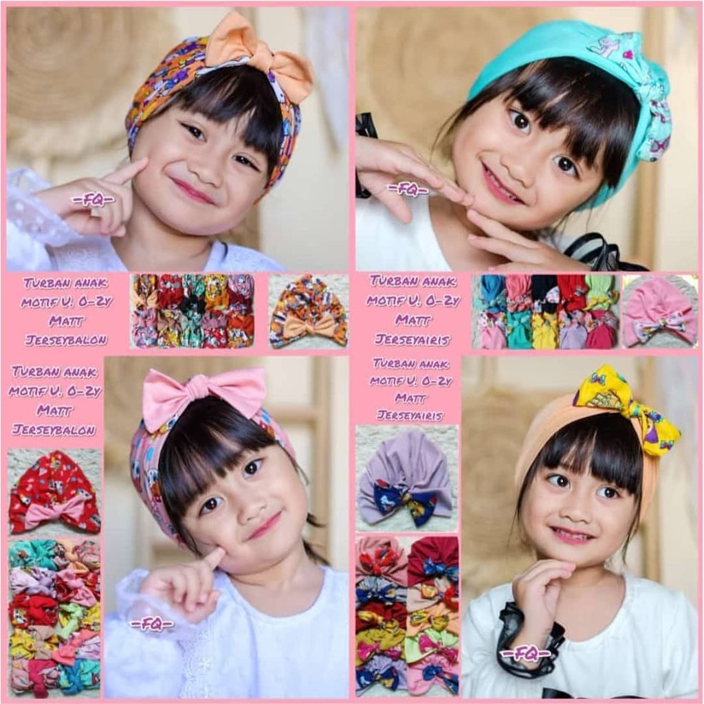 Turban Anak Bandana Bayi Random Model dan Warna