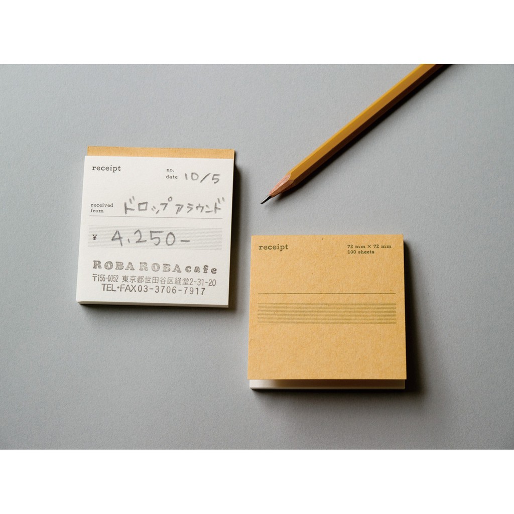 

[Sample] CLASSIKY Square 05 Receipt Pad 5pcs