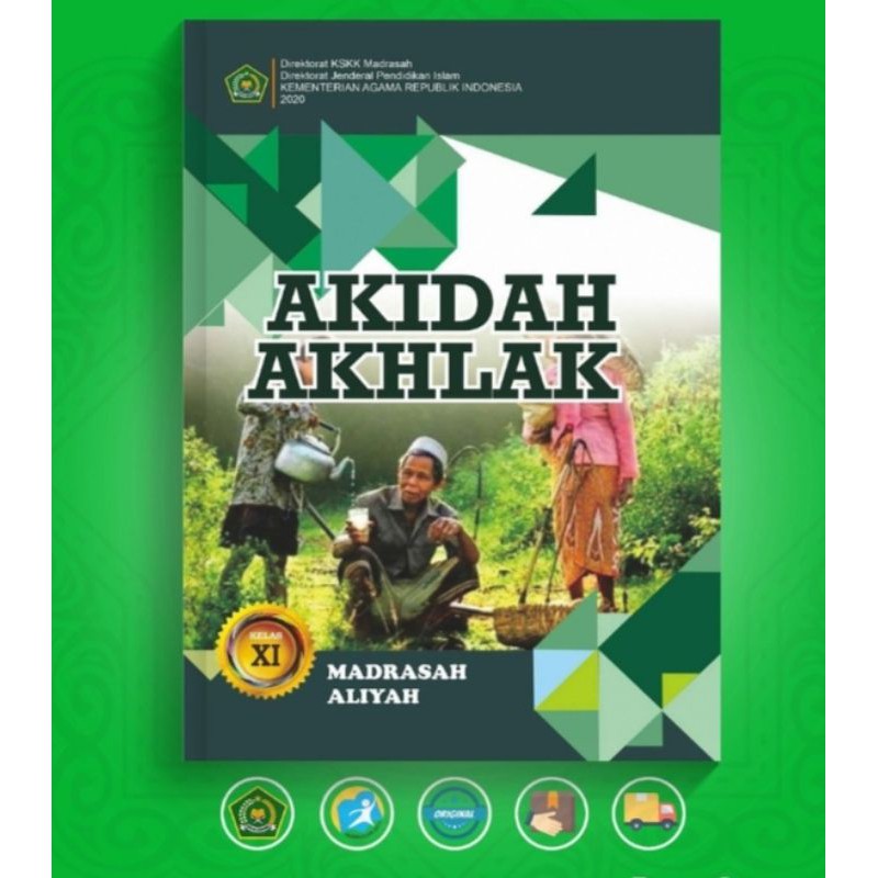 ORI buku siswa akidah akhlak k13 kemenag untuk Madrasah Aliyah kelas 11 edisi revisi terbaru