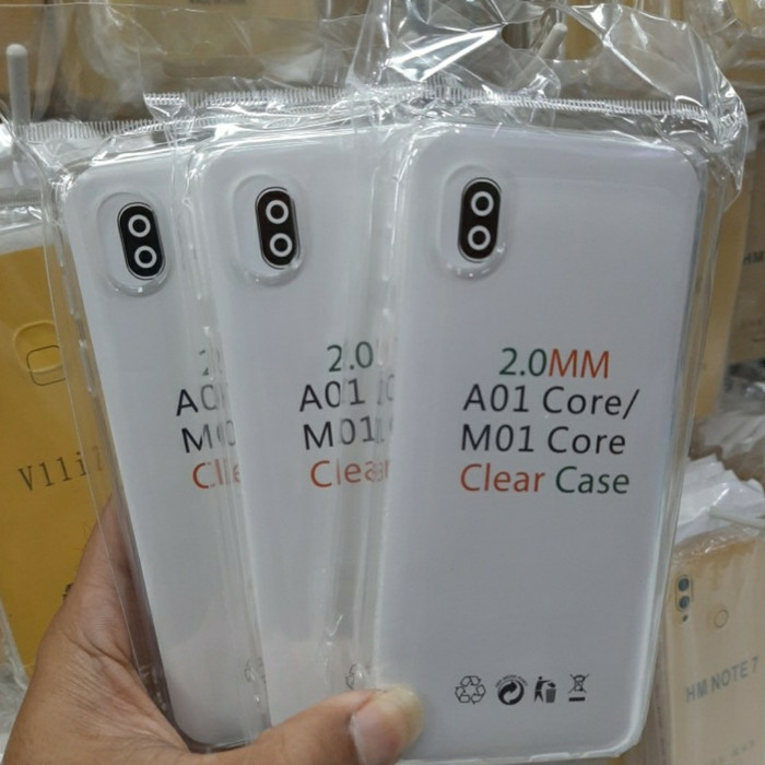 0RI Softcase Clear Case Sillikon Kondom Case Bening Case Samsung M01 Core