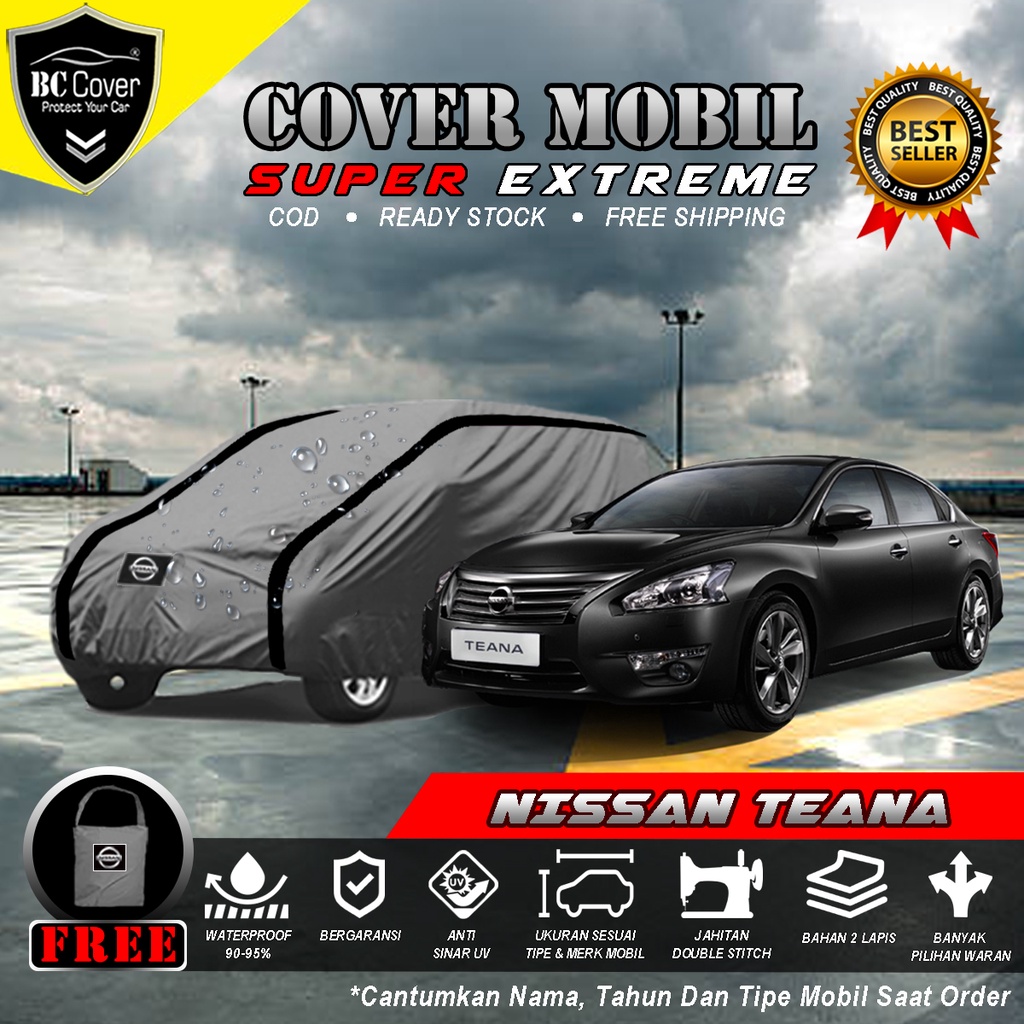 Body Cover Mobil Nissan Teana Outdoor Waterproof / Sarung Sedan Teana Waterproof / Selimut Tutup Mantol Kerudung Mantel Penutup Mobil Nissan Teana Waterproof Outdoor Anti Air