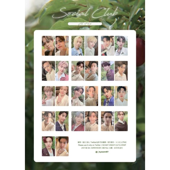 [READY STOCK] WTS Photocard Social Club (soco) Al-fine Versi : SCOUPS JUN WOOZI THE8 DINO