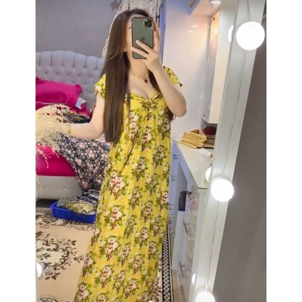 Daster Gisel/dress gisel/daster smok dada/dress smok dada/daster kerut dada/daster smok dada/daster 