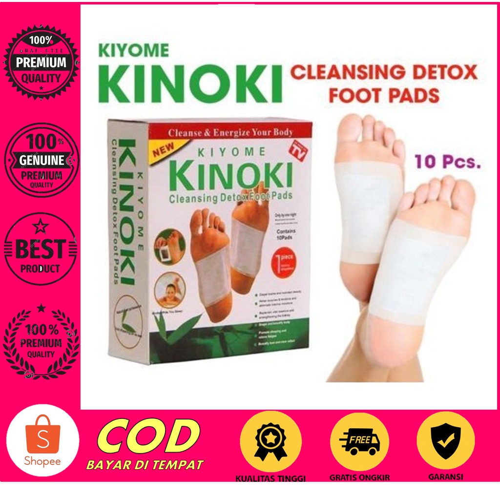 KOYO KAKI KINOKI GOLD DETOX FOOT PATCH PADS KOYOK PENYERAP RACUN ALAT OBAT BUANG RACUN / Obat Remati