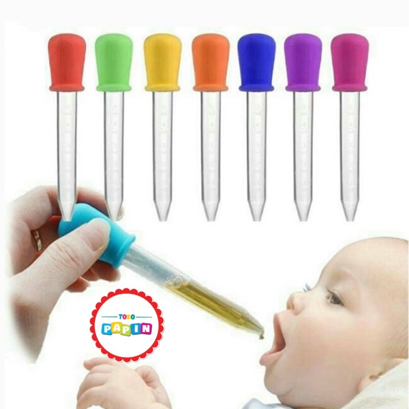 TokoPapin Pipet tetes obat bayi anak 5ml alat tetes serbaguna pipet silikon 5 ml