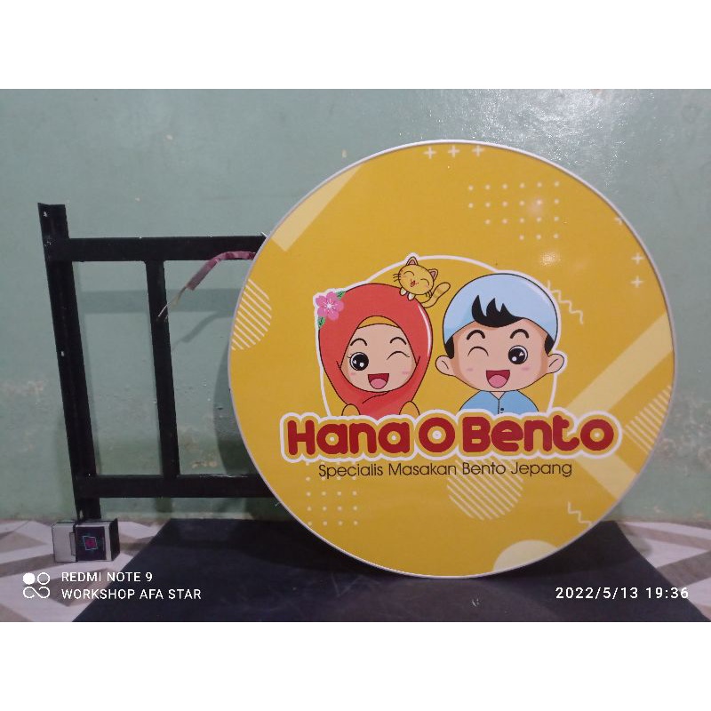 Neon Box Acrylic Bulat