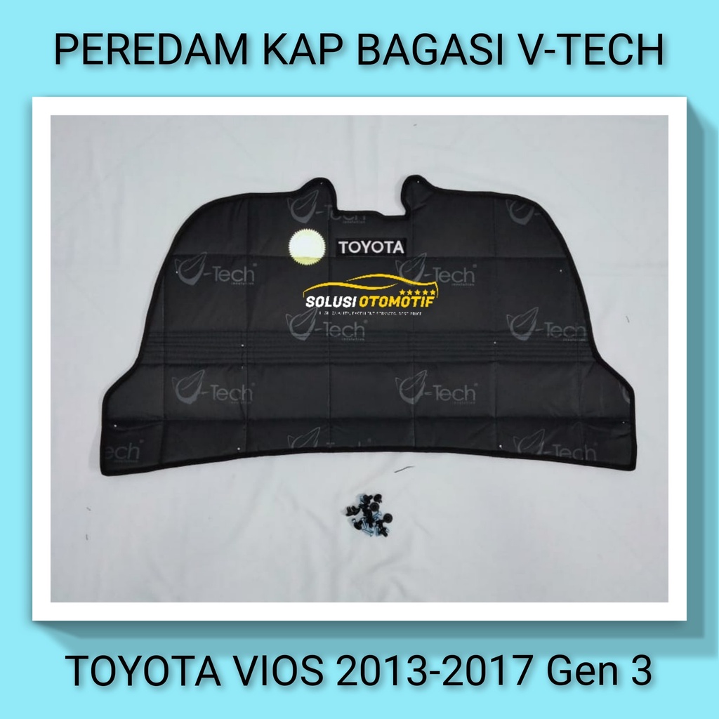 TOYOTA VIOS 2013-2017 Gen 3 Peredam Panas Suara Pintu Bagasi Aksesoris Mobil VTECH Ori