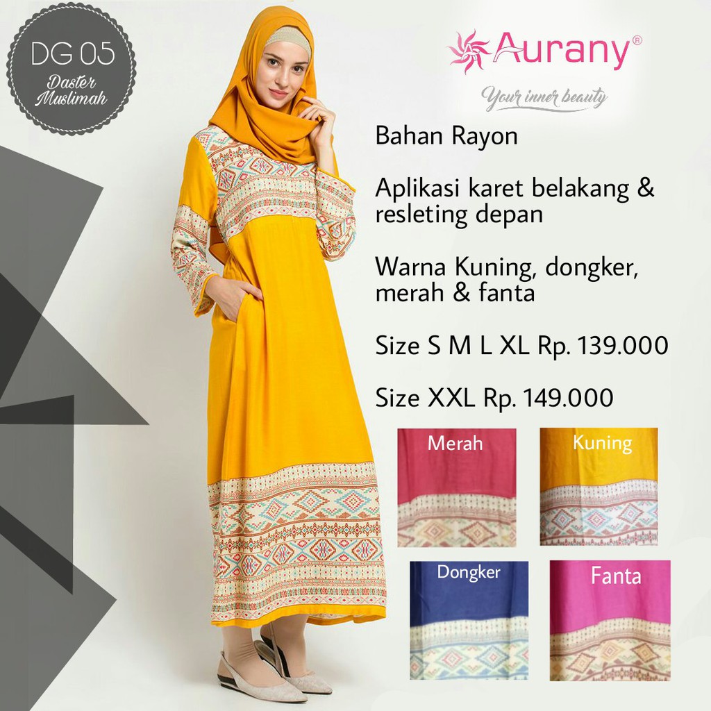 DASTER MUSLIMAH AURANY / AURANY HOMEDRESS