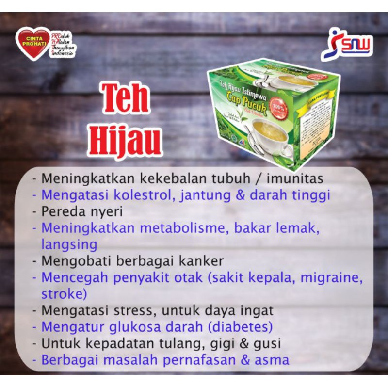 

Teh Hijau Istimewah Cap Pucuk @ 175 gr -Teh Herbal penurun kolestrol