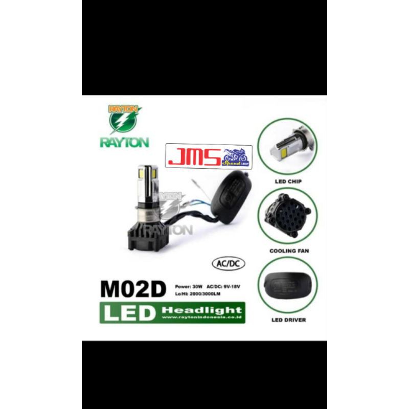 lampu depan led plus kipas acdc 3 mata rtd universal beat mx Jupiter mio xeon soul gt supra fit vega