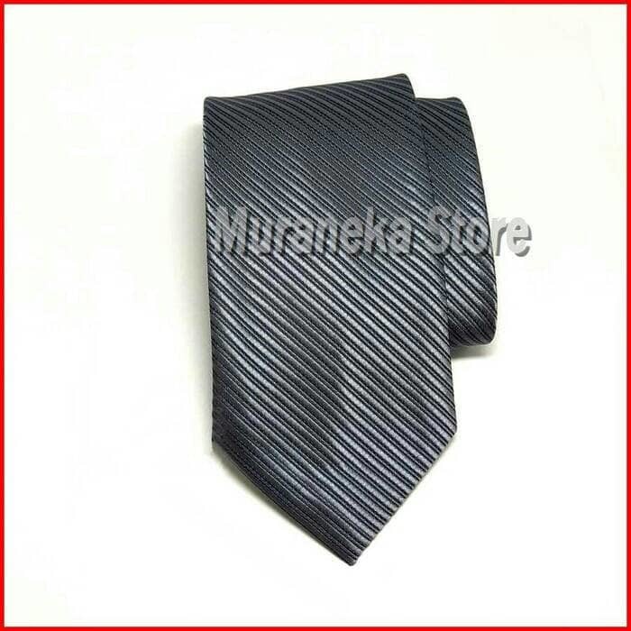 Dasi Garis Motif Salur IMPORT Panjang Pria Lebar 3 Inch kantor Kerja Formal Warna Ukuran Polos Setel