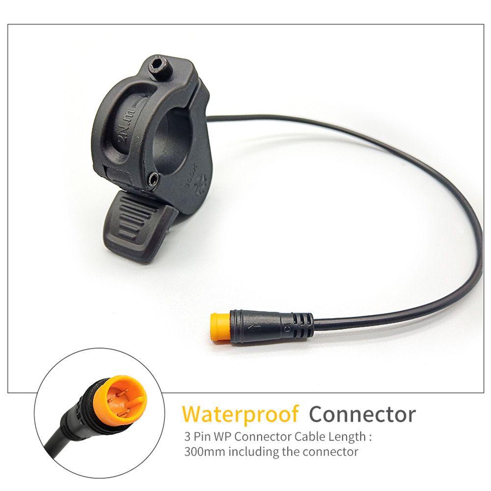 R-FLOWER E-bike Thumb Throttle Kiri Kanan Cepat Bongkar Pasang 24V~72V Pengatur Kecepatan
