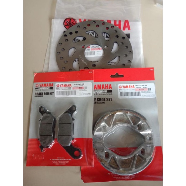 PIRINGAN DEPAN+KAMPAS REM YAMAHA MIO J/SOUL GT 113/MIO GT 113/ORI-YGP