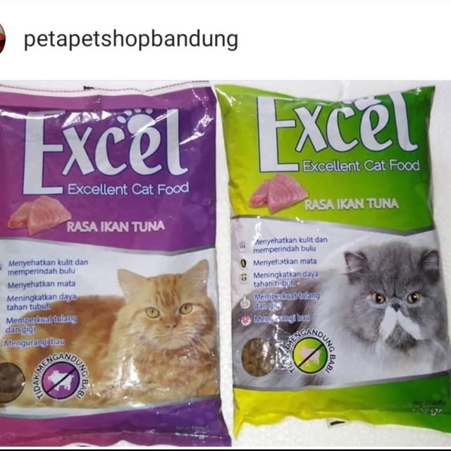 Makanan Kucing Excel  500 gr