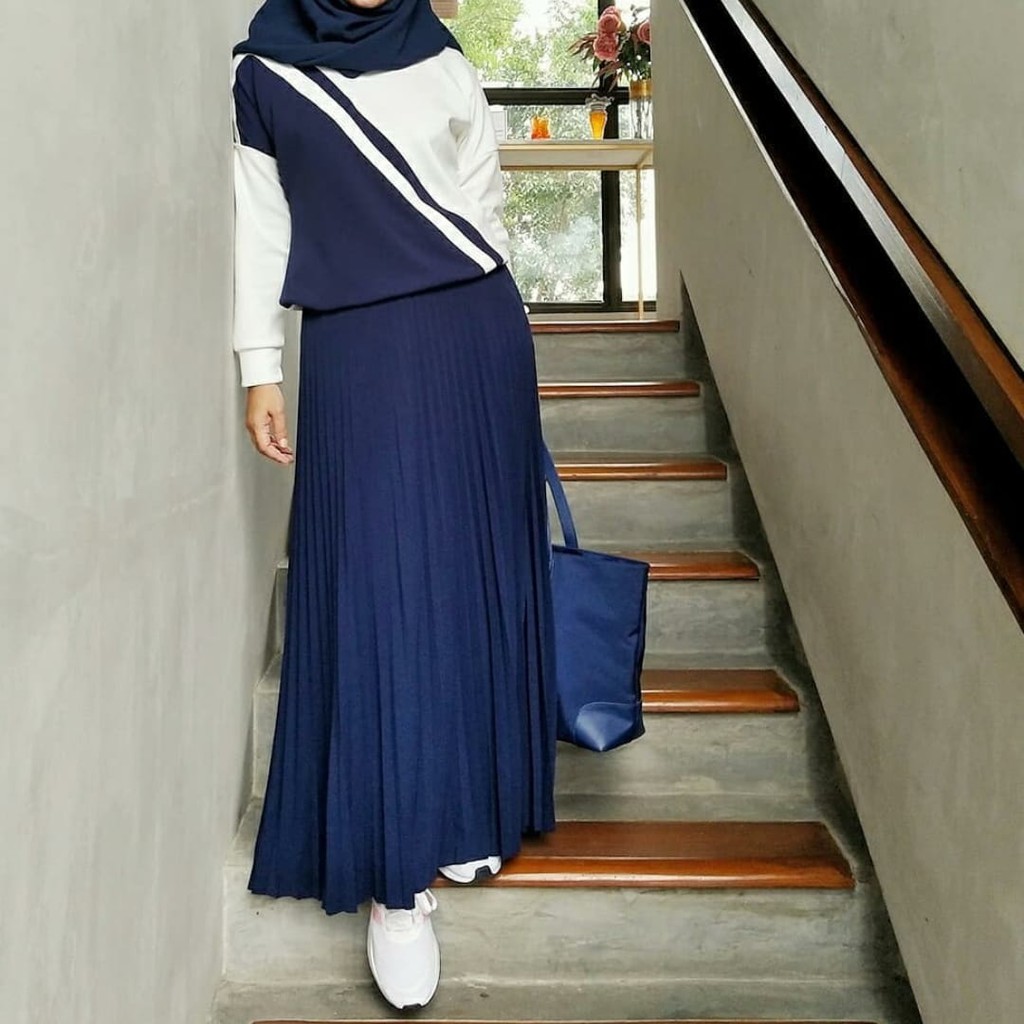 ROK PLISKET/MIDI SKIRT/MURAH