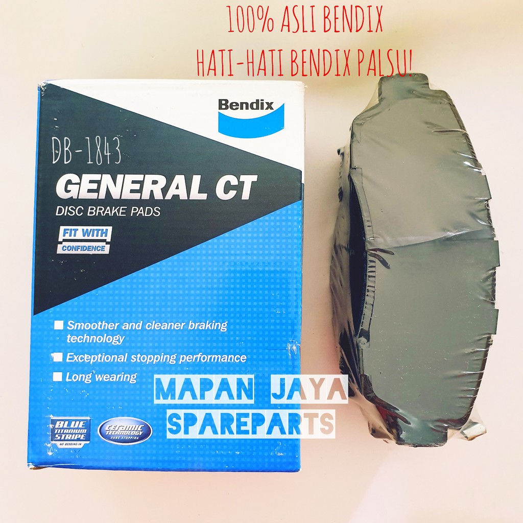 BRAKE PAD BENDIX - KAMPAS REM DEPAN CRV / CR-V (GEN 3/GEN 4) (2008-2014)