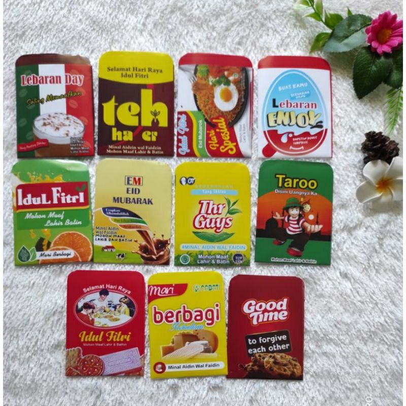 

Amplop lebaran motif snack