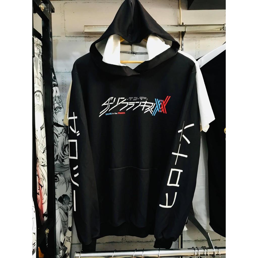 Sweater Zero Two Darling in The Franxx Black Adidas Poly
