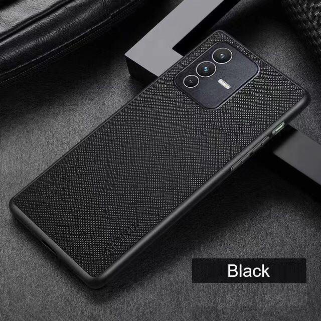VIVO V23 5G SOFT CASE CANVAS CROSS PATTERN COVER SOFTCASE - BLACK