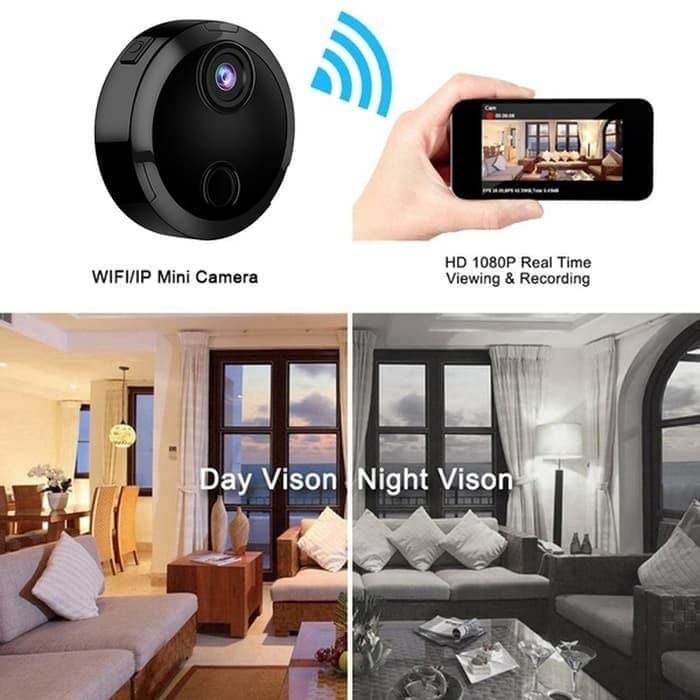 KAMERA MINI SPY CAM CCTV MINI KAMERA PENGINTAI CAMERA MINI WIFI HIDDEN CAMERA KECIL IP CAMERA JS97