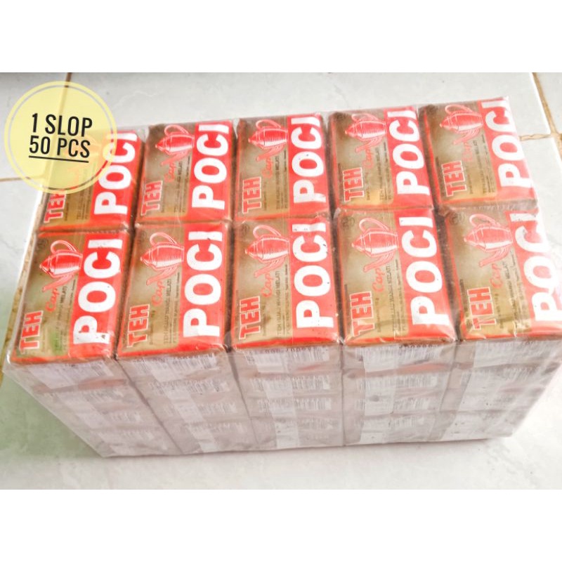 Jual Teh Poci Mas Teh Poci Tegal 1 Slop 50 Pcs Indonesiashopee Indonesia 1112