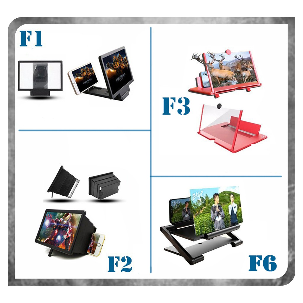 KACA PEMBESAR LAYAR 3D  F1 / F2 / F3 / F6 / F12 ENLARGED SCREEN LAYAR PEMBESAR HP LCD F12