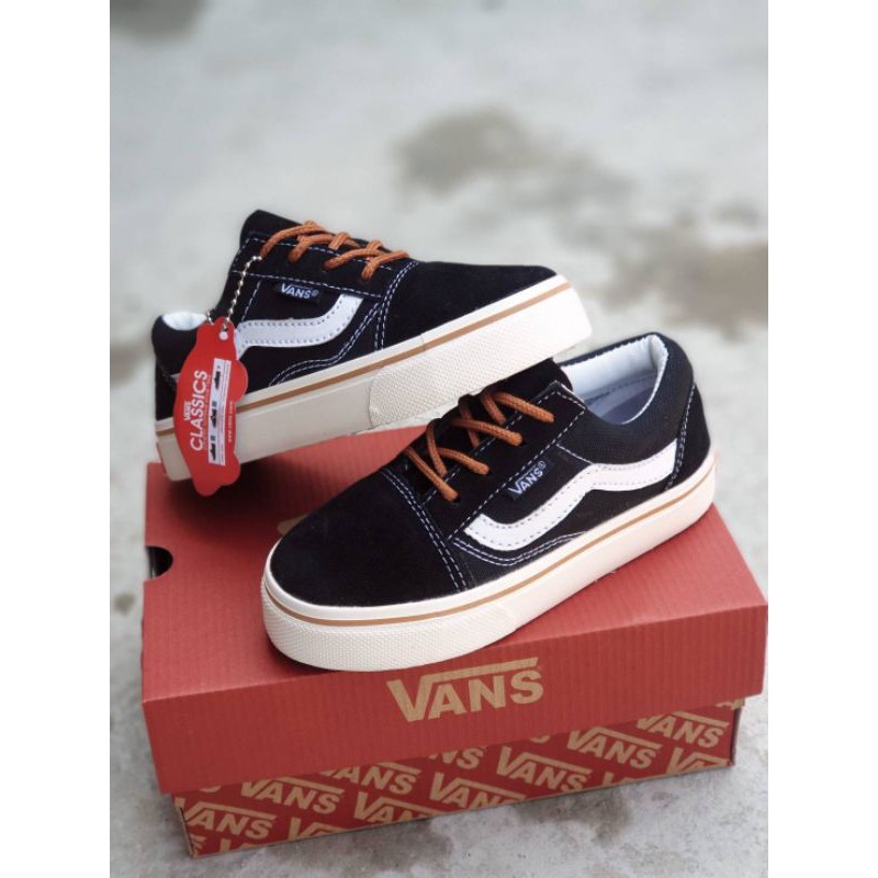 Sepatu Anak Vans Oldskool Kids Size 20 - 35 Blue Navy Premium Quality