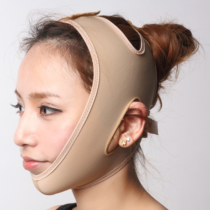 [Face V Shaper Face Lifting Slimming Belt][ Facial Cheek V Shape Lift Up Thin Mask Strap ][ Face Line Smooth Breathable Bandage ]