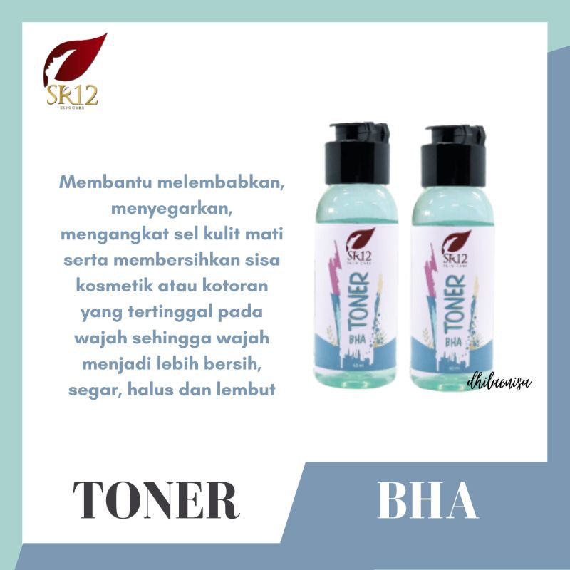 SR12 toner bha toner acnes toner kulit beruntus pelembab wajah toner muka jerawat BPOM original 60ml