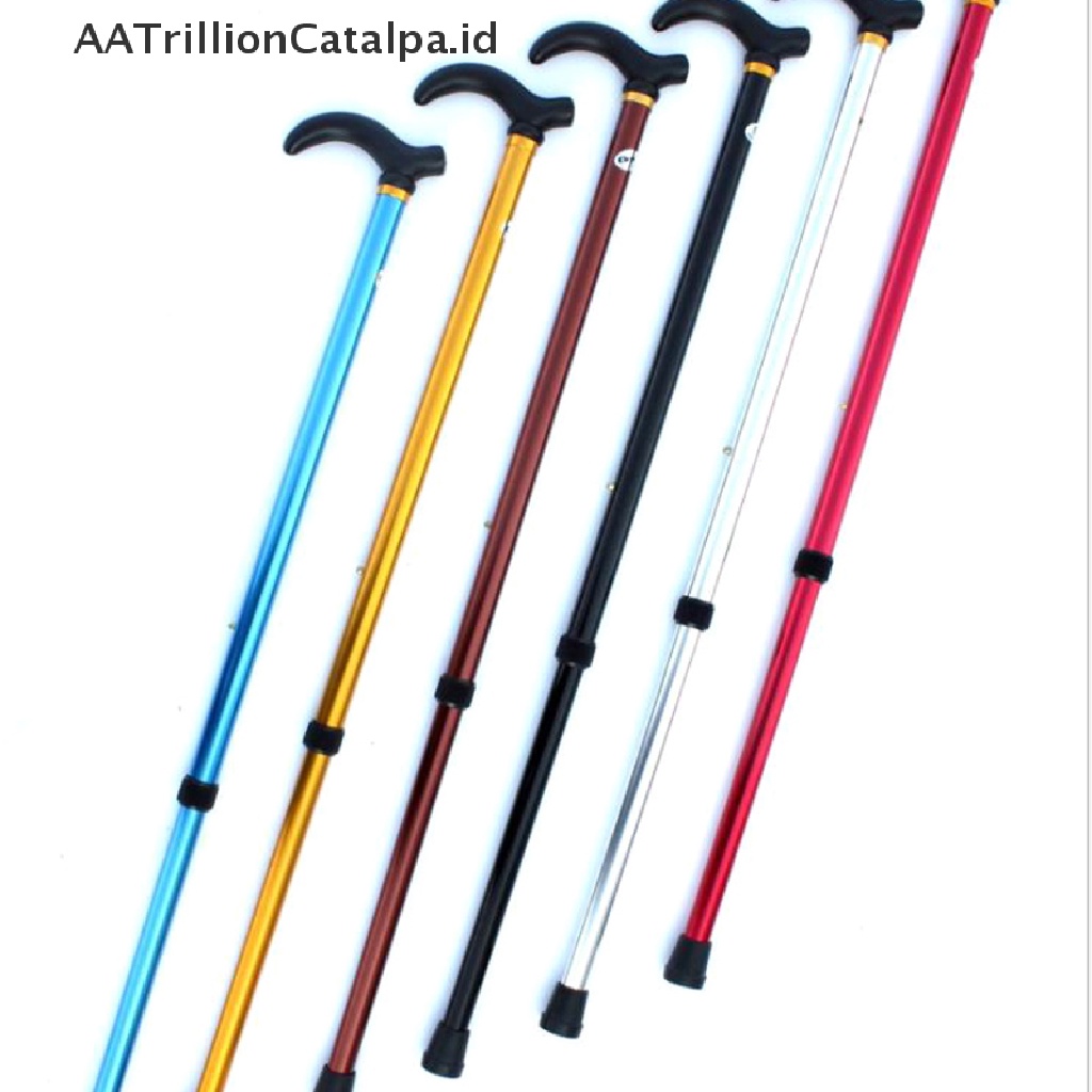 Aatrillioncatalpa Tongkat Jalan 2 Ruas Stabil Anti Slip Adjustable Untuk Orang Tua