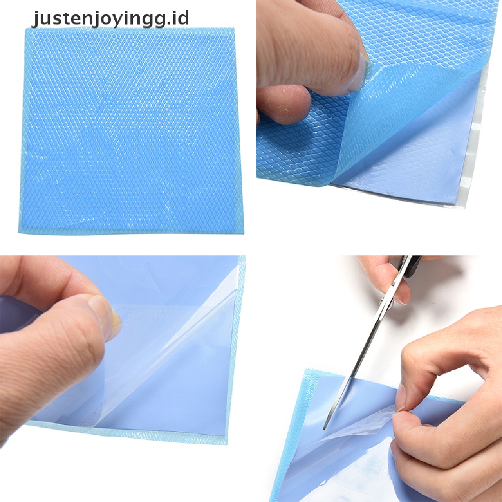 Pad Silikon Konduktif Termal Warna Biru Ukuran 100mm X 100mm X 1mm