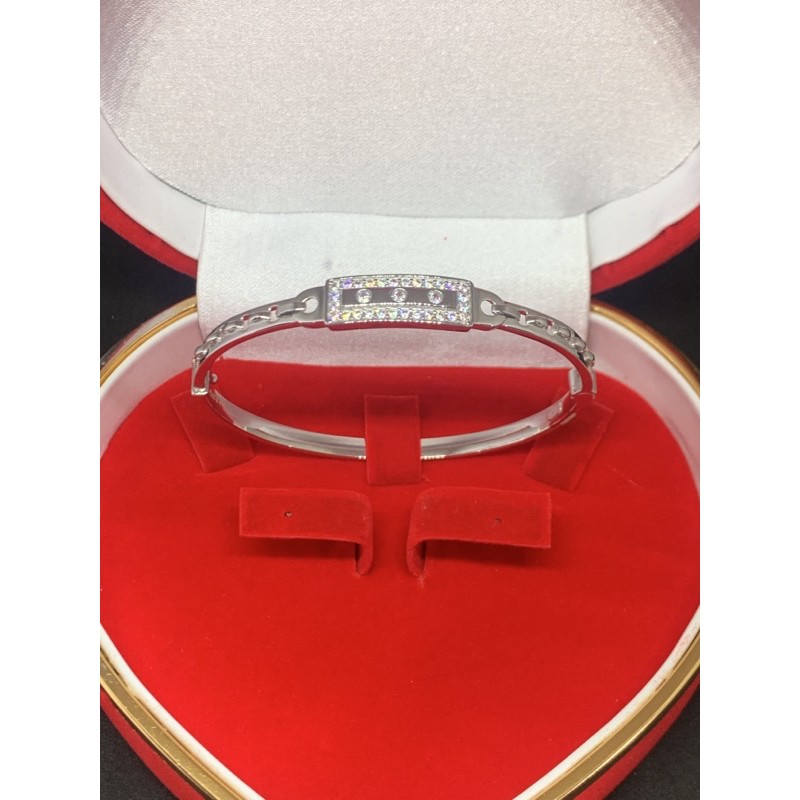 Gelang emas asli mas putih kadar 750 UBS