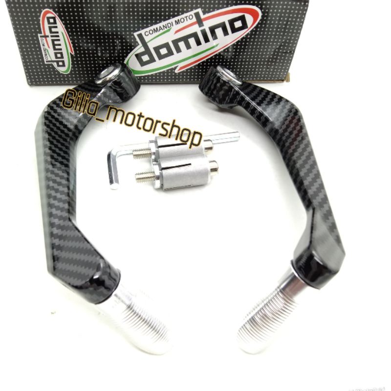 Proguard Handguard Carbon Kilap Domino ORI Jalu Warna CNC model AGV bisa untuk semua motor