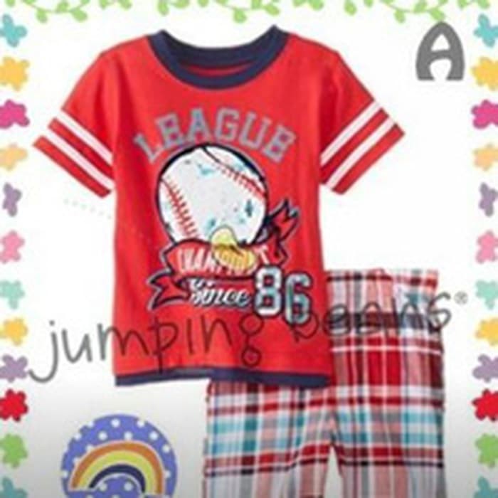 SETELAN ANAK jumping beans red ball BAJU ANAK IMPORT CY