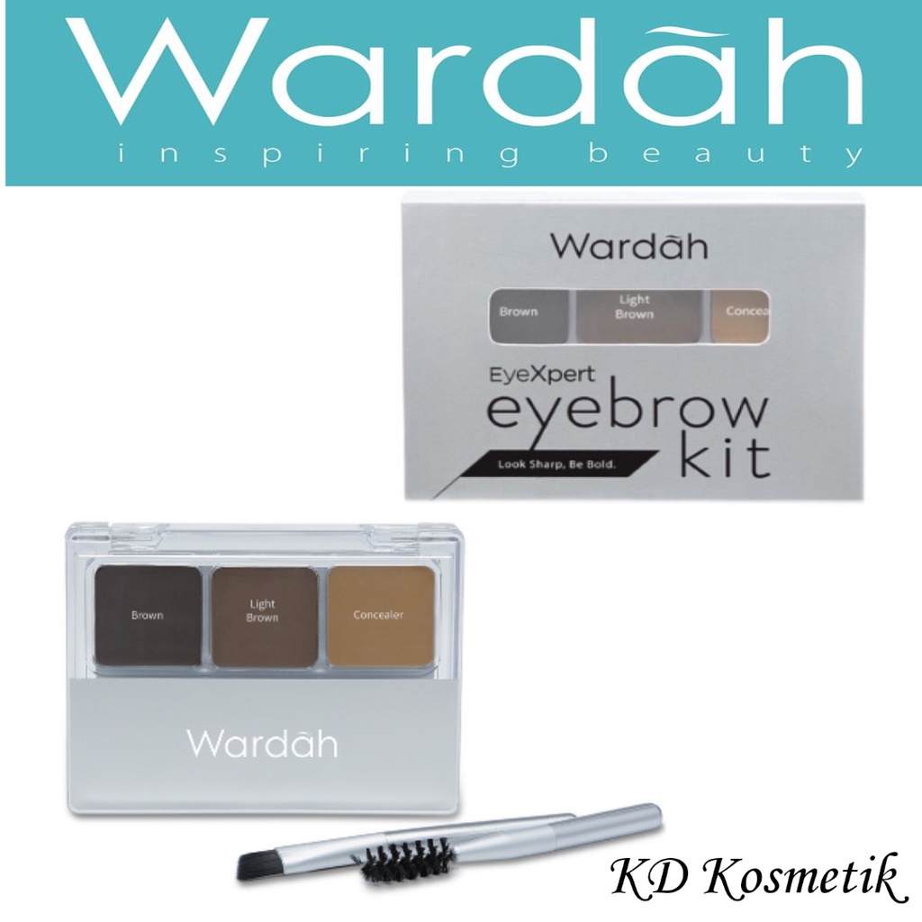 WARDAH EYEBROW KIT#Wardah Bubuk/cream Alis