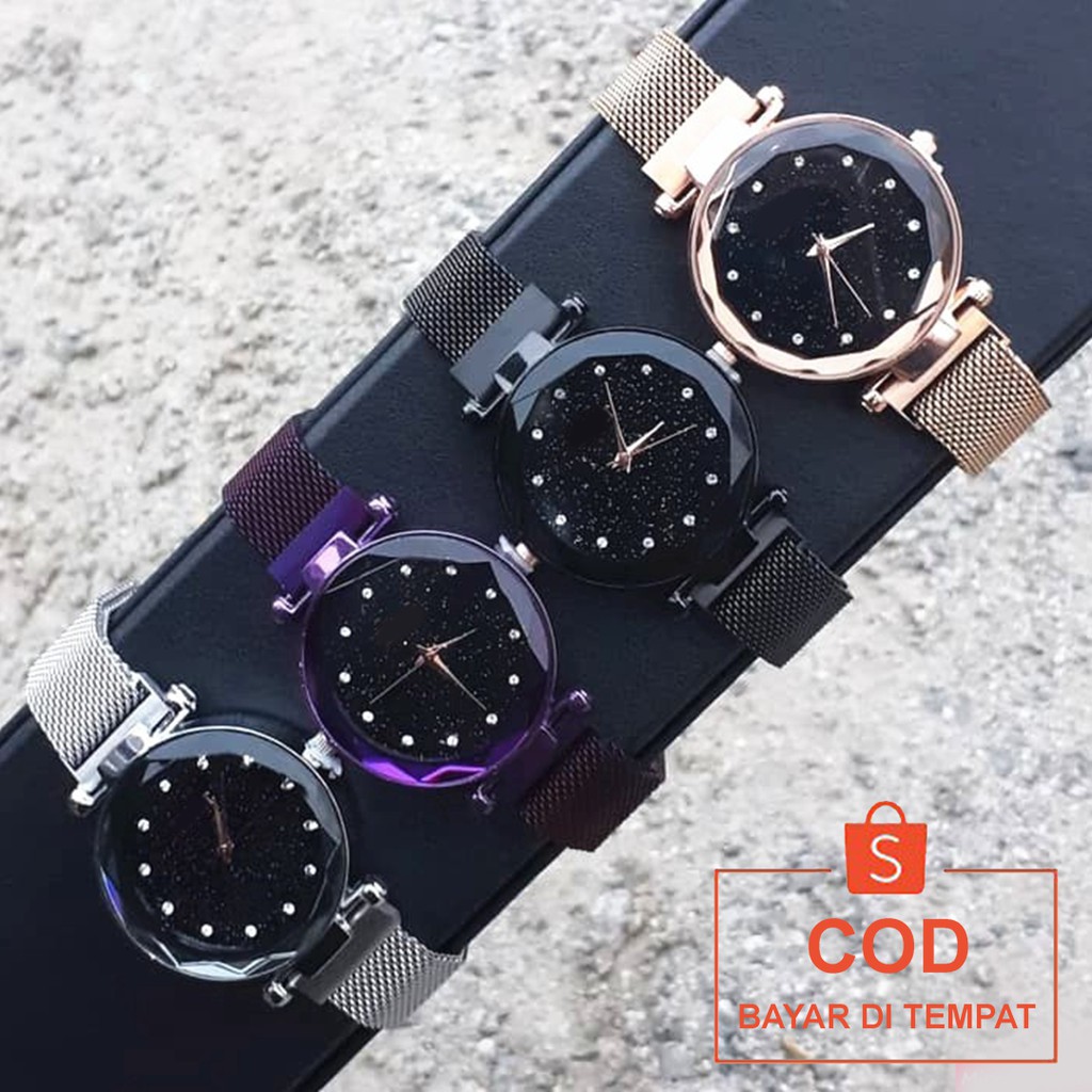 ✅COD Jam Tangan Rantai Magnet Analog Watch Aksesoris Fashion Wanita Cewek Anti Air Murah Couple Original