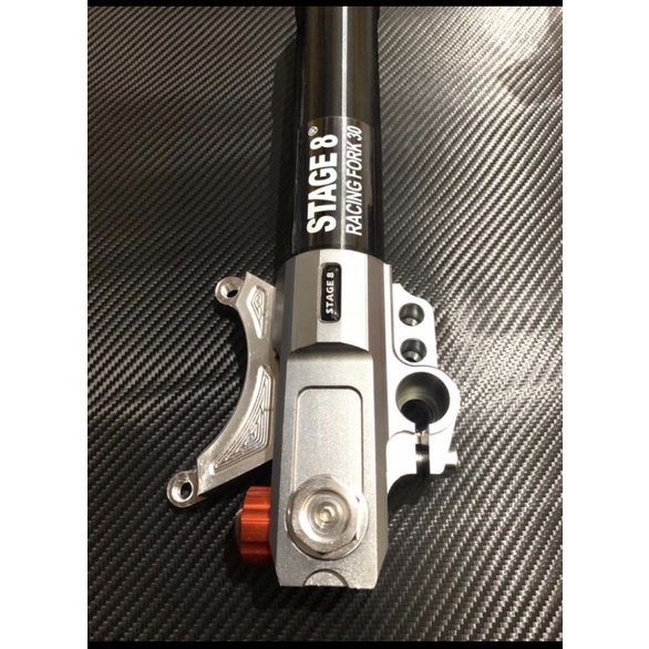 JK MOTO - BREKET KALIPER AJA SHOCK RT STAGE COPY ORI KALIPER 4 PISTON BIGPOT MONOBLOK 2 PIN 2 PISTON
