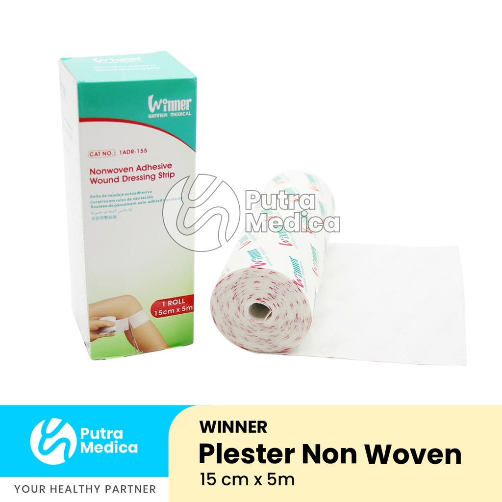 Winner Plester Non Woven 15cm x 5m / Plester Gulung Perekat Luka