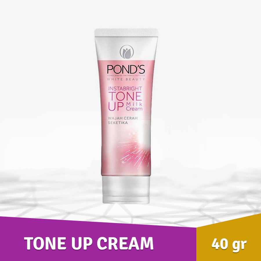 Krim Pelembab putih Wajah Ponds Instabright Tone Up Milk Cream 40g