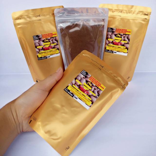 

KOPI BUBUK GILING KASAR MEDIUM 200GRAM MEDIUM MURNI TIDAK ASAM