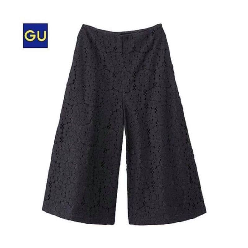 Gu uniqlo kulot brukat celana panjang wanita // sisa ekspor
