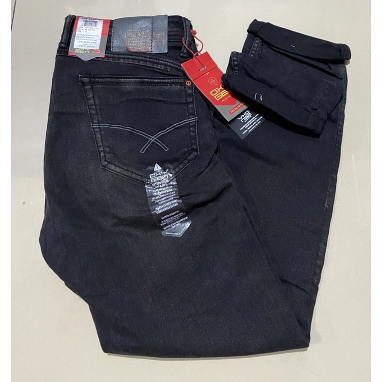 celana jeans oxygen original slimfit bahan strech new produk