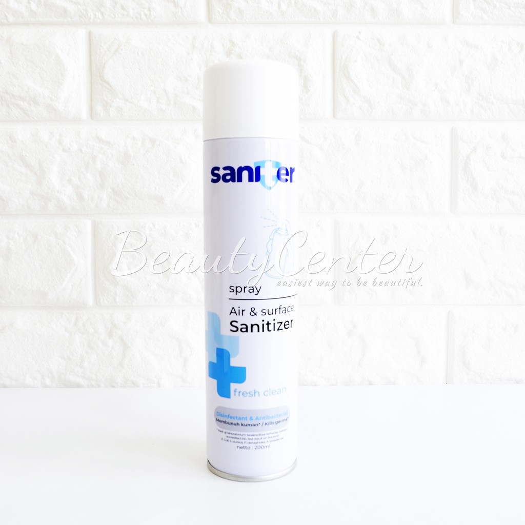 Sanitizer kualitas / sanitizer kesehatan Saniter Spray 200ml  Air & Surface Sanitizer  Desinfektan