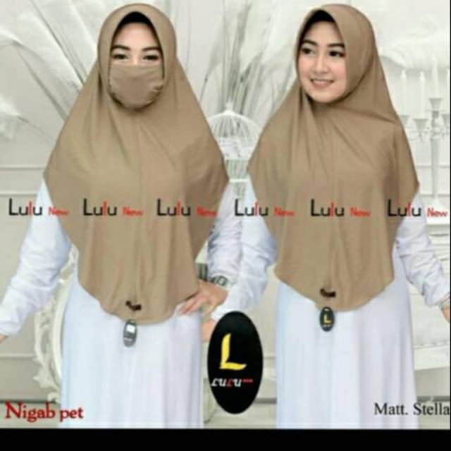 Lulu Pet Nicob/Hijab Nicob/Masker/Cadar LULU HIJAB ORI