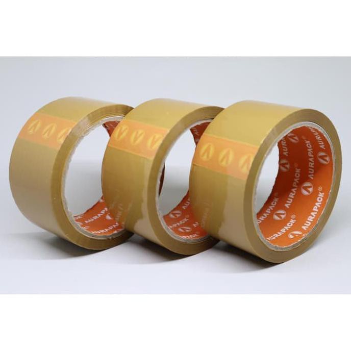 

LAKBAN COKLAT MERK AURA 60 YARD MURAAAh