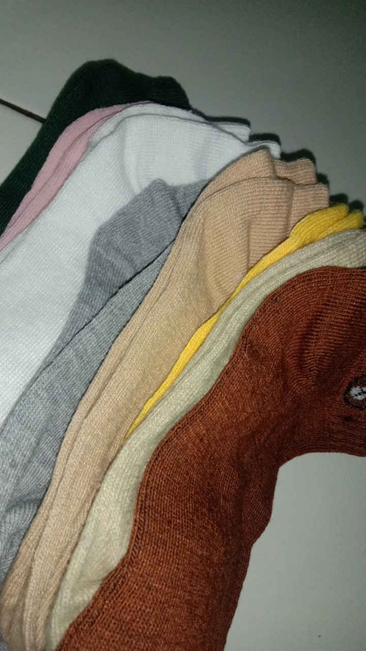 [termurah] 10pcs Kaos Kaki Ankle Brown Line+tas Logo Brown Line Kaos Kaki Import