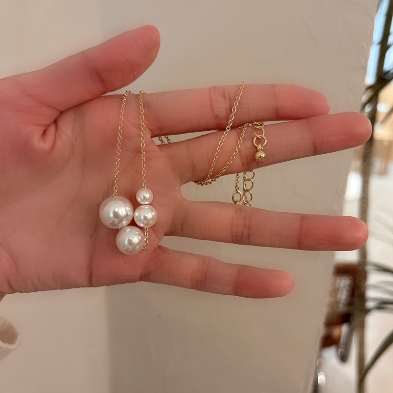 Kalung Mutiara Pendek Gaya Vintage Untuk Wanita