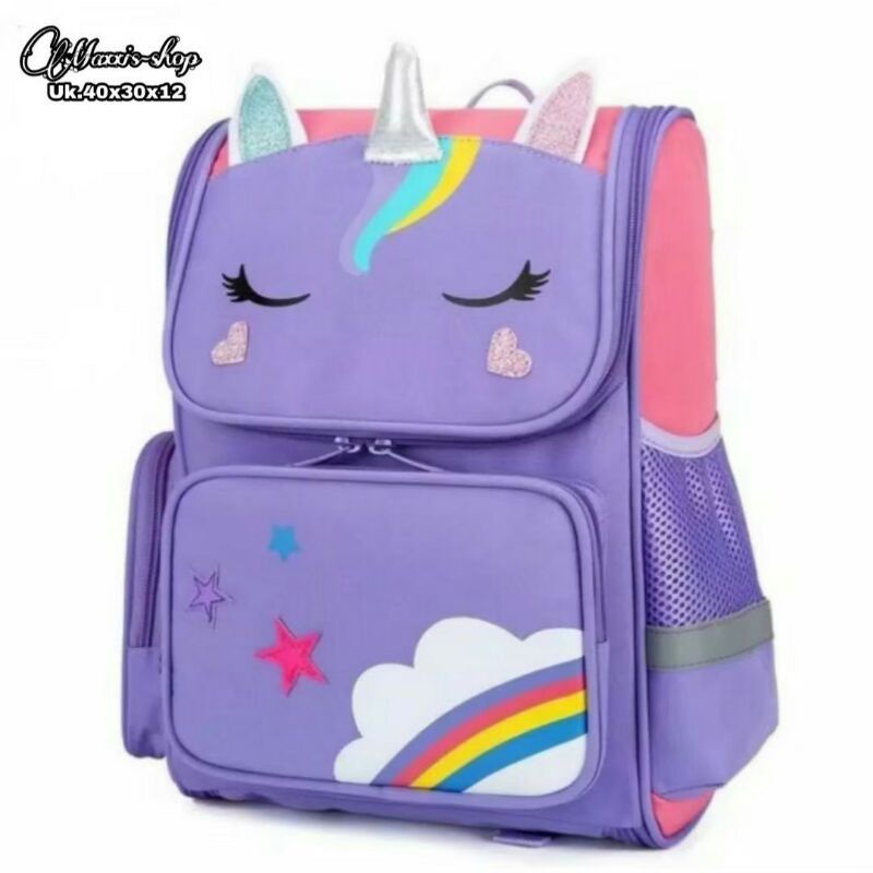 Tas Sekolah Anak Perempuani Sd Backpack Ransel Anak Cewek Unicorn