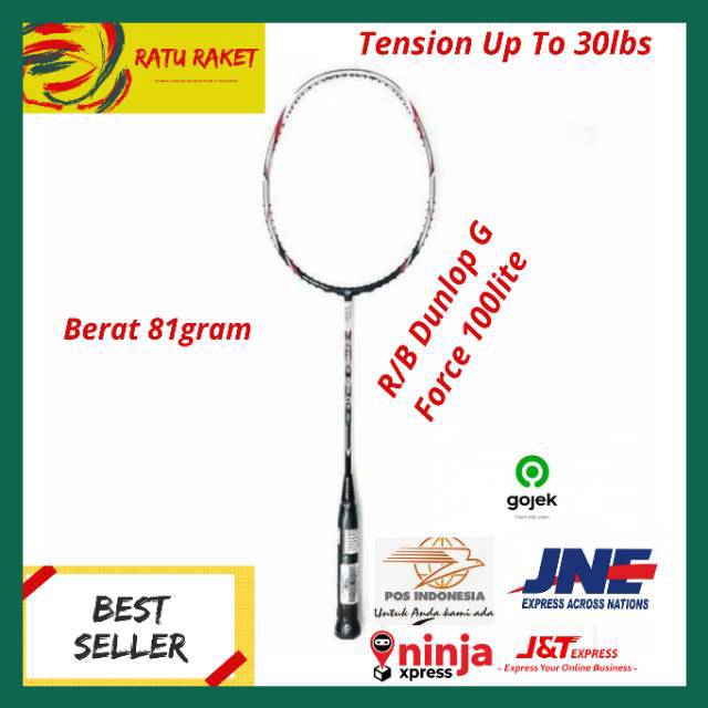 [HotDeals] Raket Badminton Dunlop G Force 100Lite Kualitas Original